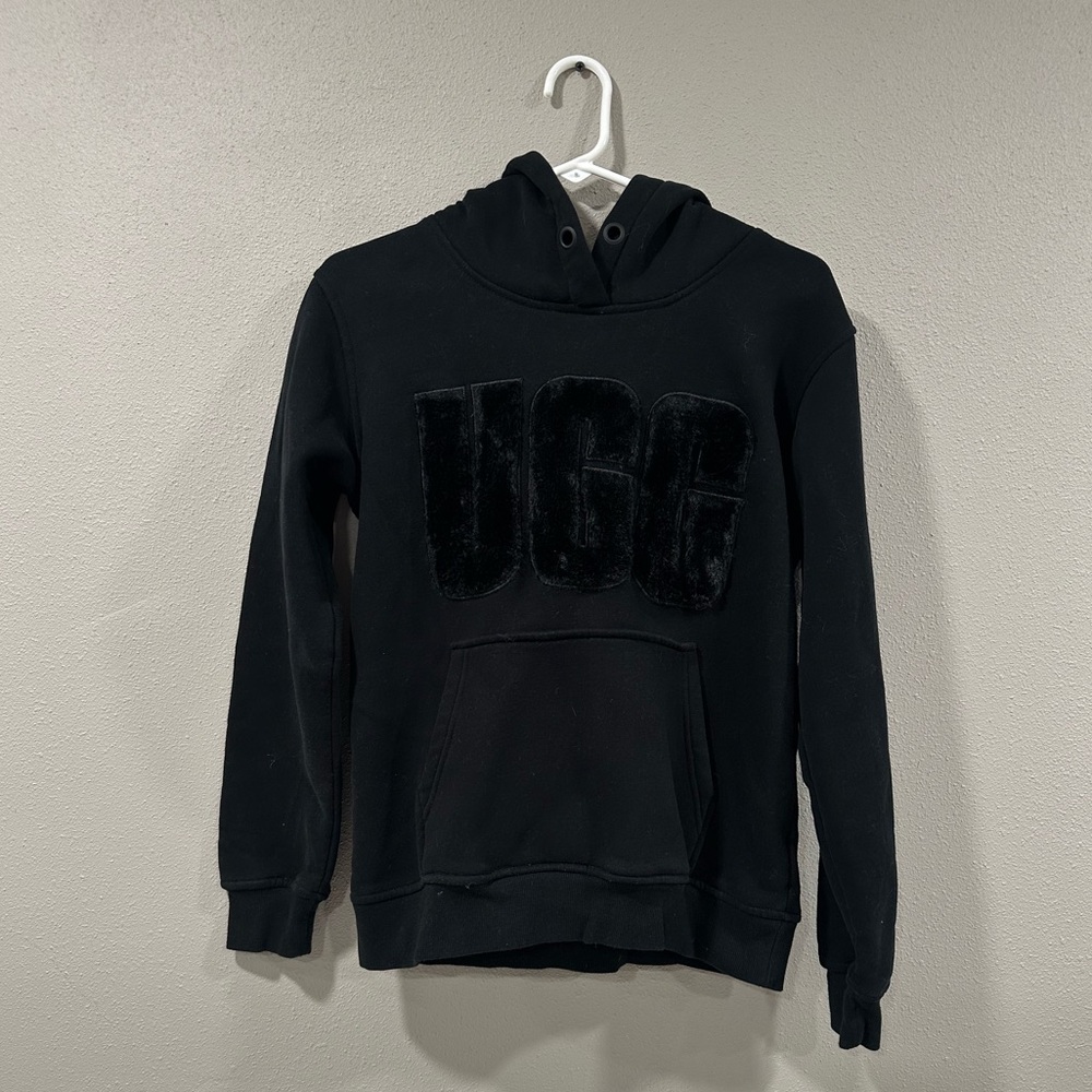 UGG Fuzzy Logo Hoodie for Women Size Small - Picture 3 of 6